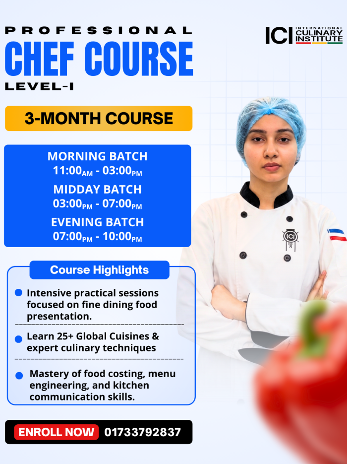 Professional Chef Course Level 1